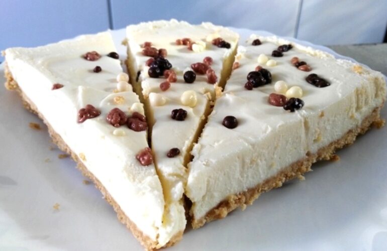 cheesecake al cioccolato bianco