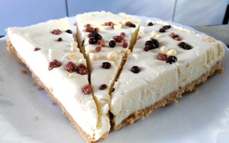 cheesecake al cioccolato bianco