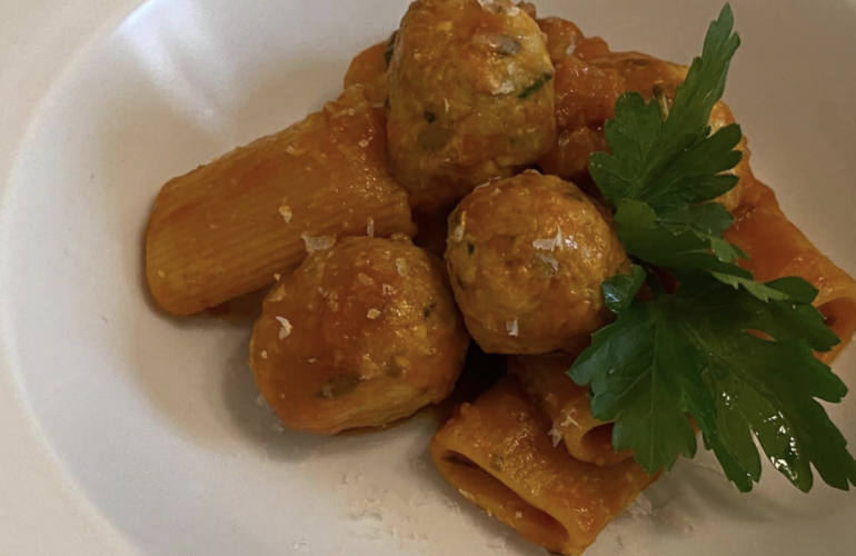 pasta con polpette di Bruno Barbieri