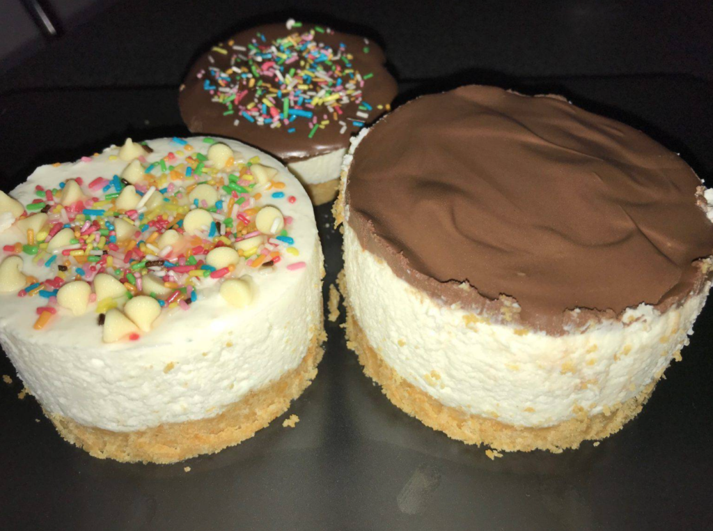 Mini cheesecake di ricotta e panna