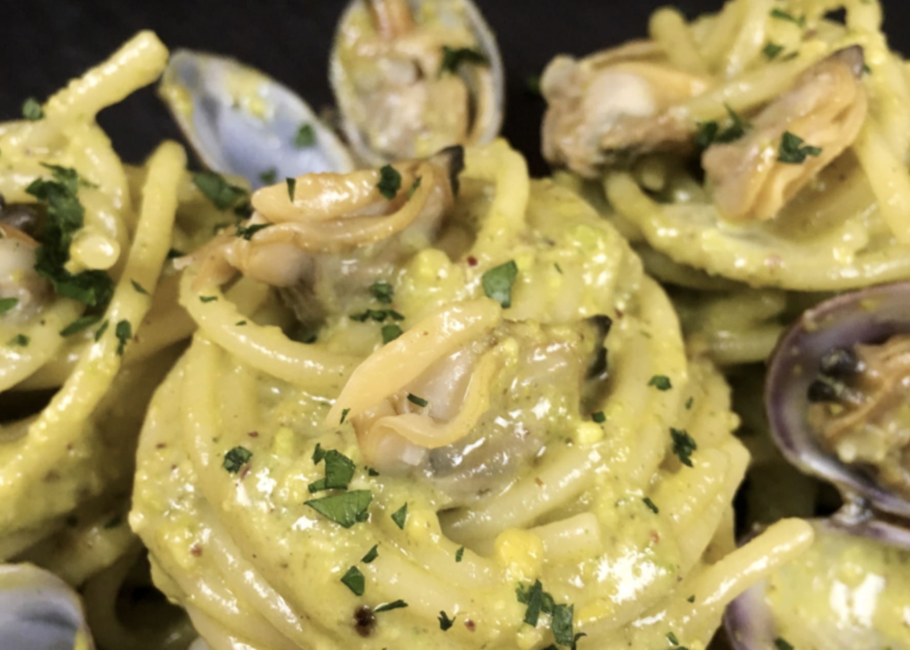 Spaghetti alle vongole risottati