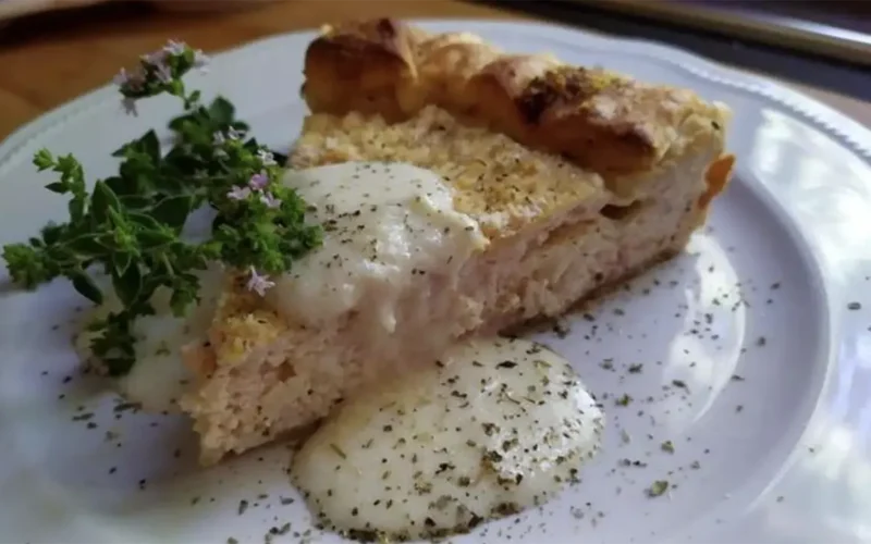 Tortino di ricotta e prosciutto cotto