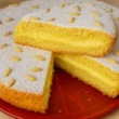 torta con la crema a limone
