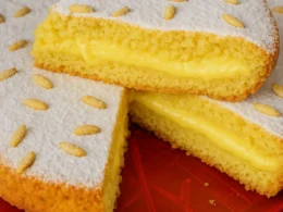 torta con la crema a limone