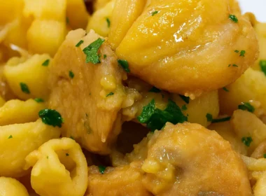 Pasta ca pastigghia con le castagne alla sicialiana