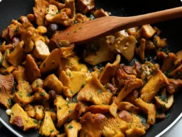 funghi aglio e olio e prezzemolo