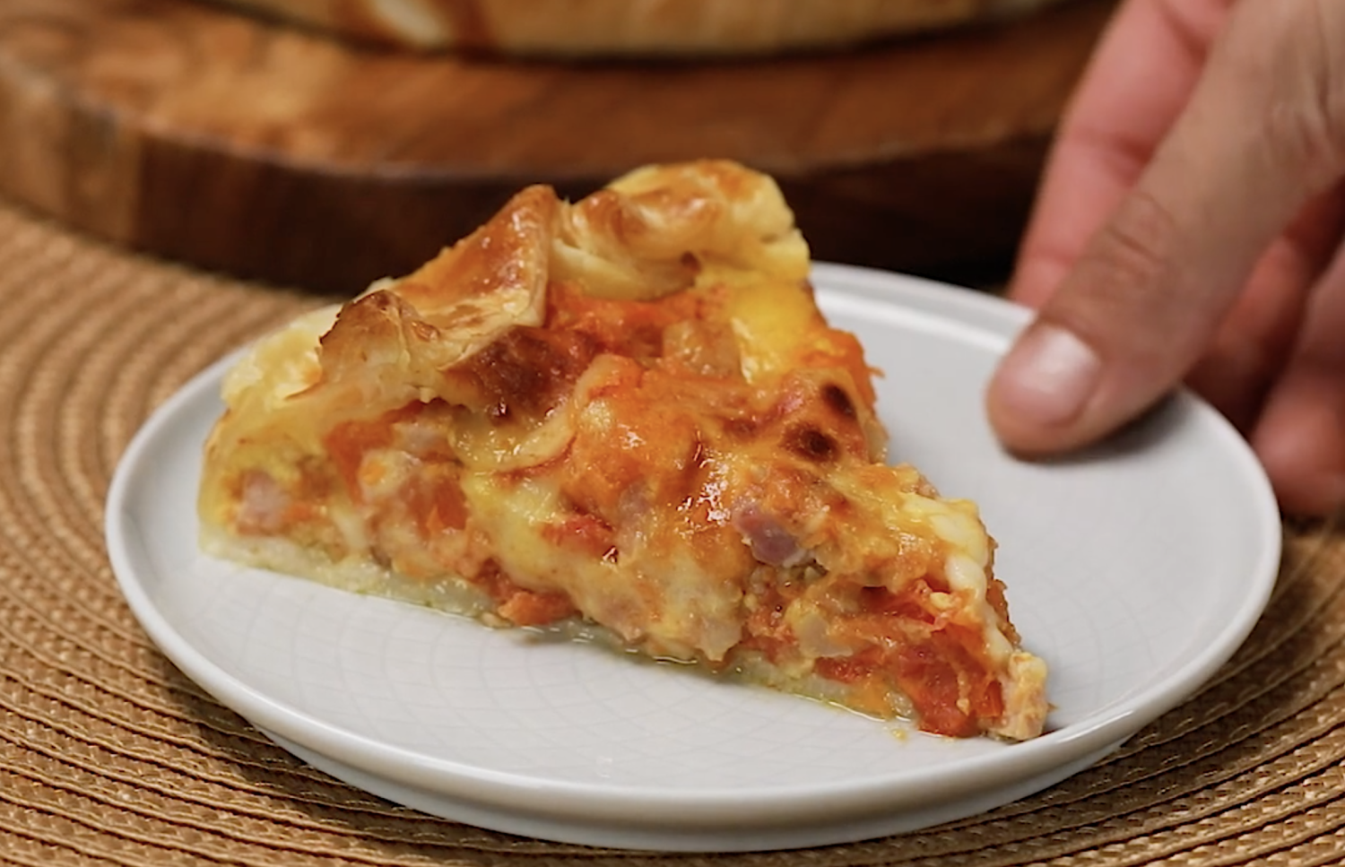 torta rustica zucca e pancetta