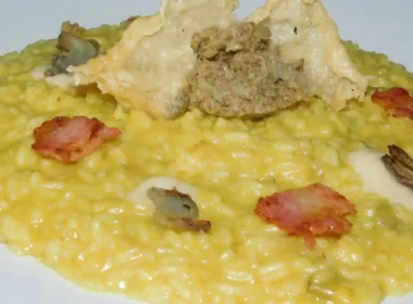 primo piatto con carciofi