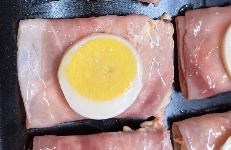 Involtini di prosciutto cotto