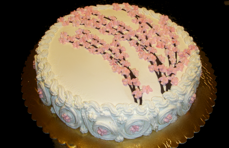 Torta fiori di pesco