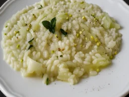 Primo piatto a base di riso e finocchi cremosissimo