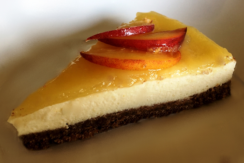 Cheesecake alle pesche