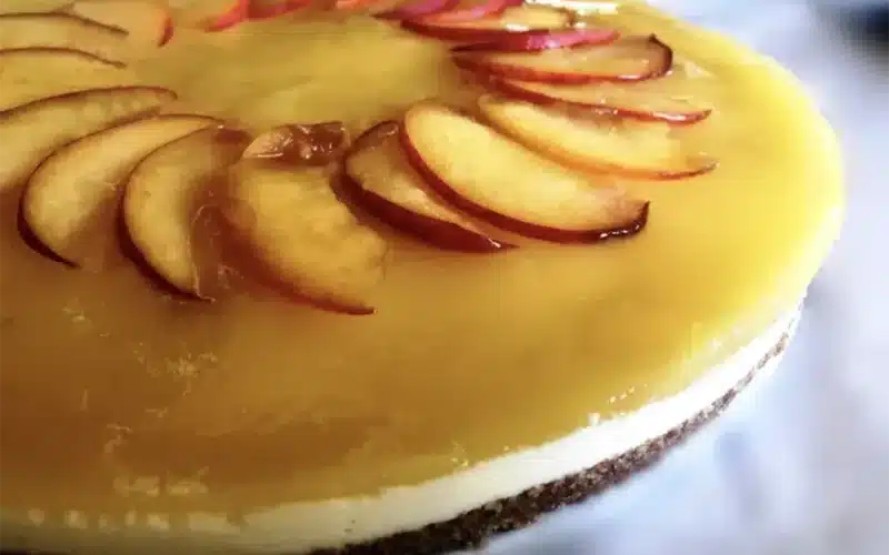 Cheesecake alle pesche