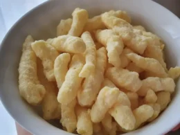 Fonzies patatine al formaggio fatte in casa.