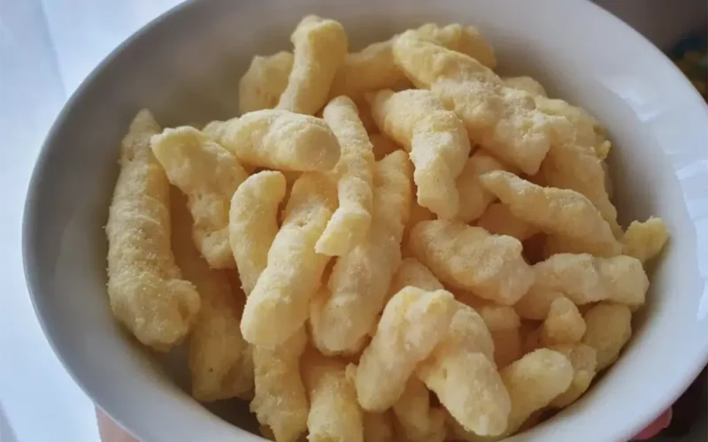 Fonzies patatine al formaggio fatte in casa.