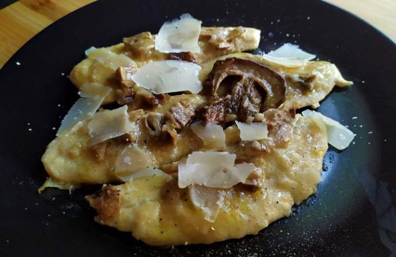 Scaloppine di pollo ai funghi porcini secchi