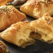 fagottini di pasta sfoglia con formaggio e miele