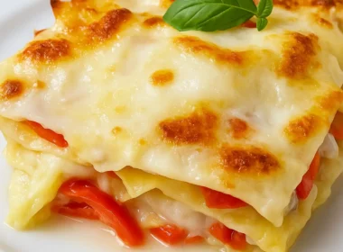 Lasagna mozzarella e pomodorini