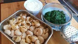 Conchiglioni di ricotta e spinaci