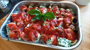 Conchiglioni di ricotta e spinaci