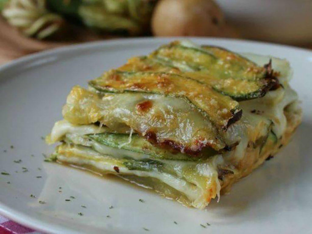 parmigiana di zucchine bianca