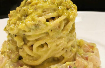spaghetti al branzino