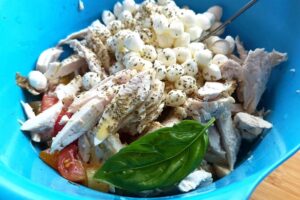 Insalata di pollo alla caprese