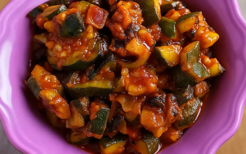 Zucchine condite con pomodoro alla siciliana