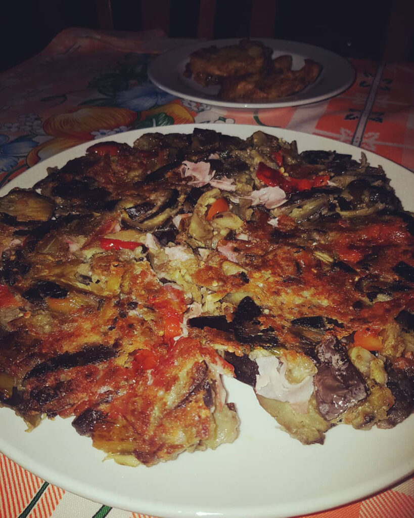 frittata di melanzane alla parmigiana