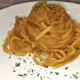 linguine con crema di piselli e tonno