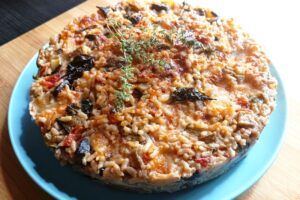 Parmigiana di melanzane e riso