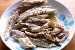 Insalata di branzino tiepida