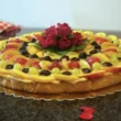 Dolce d'autunno con la frutta