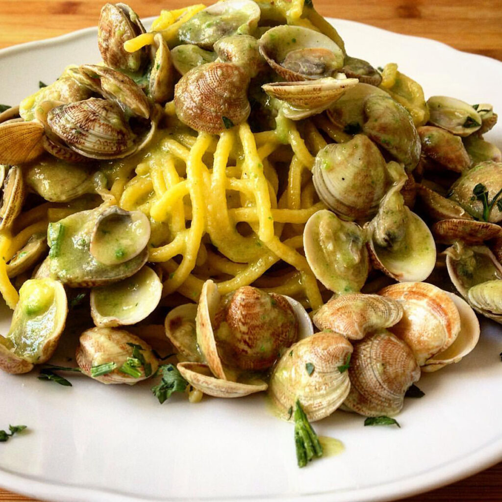 spaghetti con le vongole