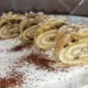 Rotolo di pasta sfoglia con ricotta e cioccolato
