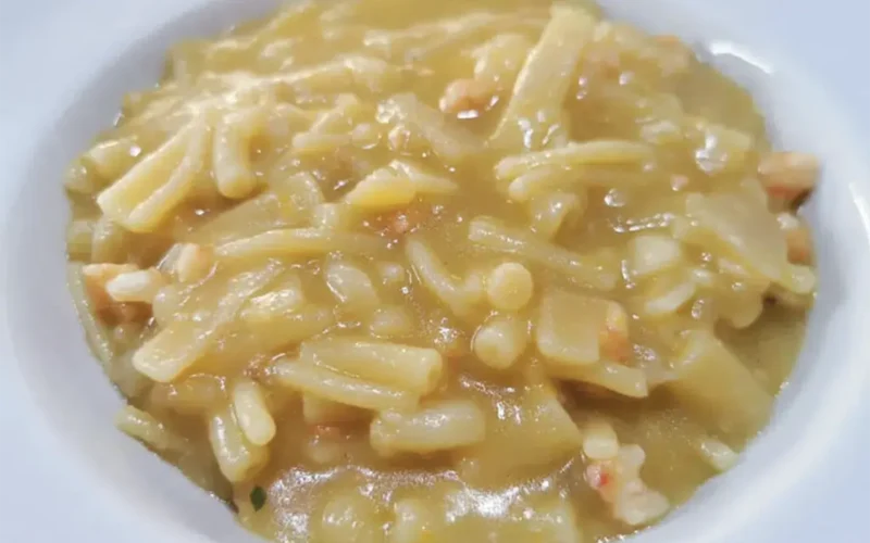 Pasta e patate alla marinara