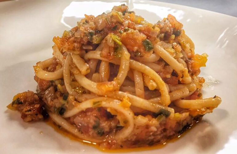Spaghetti alla boccalona