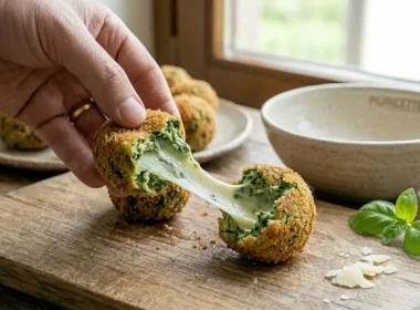polpette di san patrizio spinaci e mozzarella