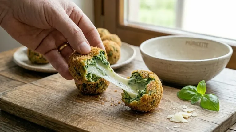 polpette di san patrizio spinaci e mozzarella