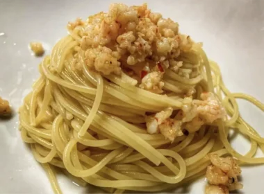 spaghetto con gamberi rossi