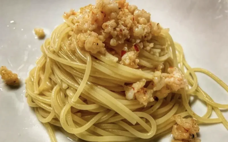 spaghetto con gamberi rossi