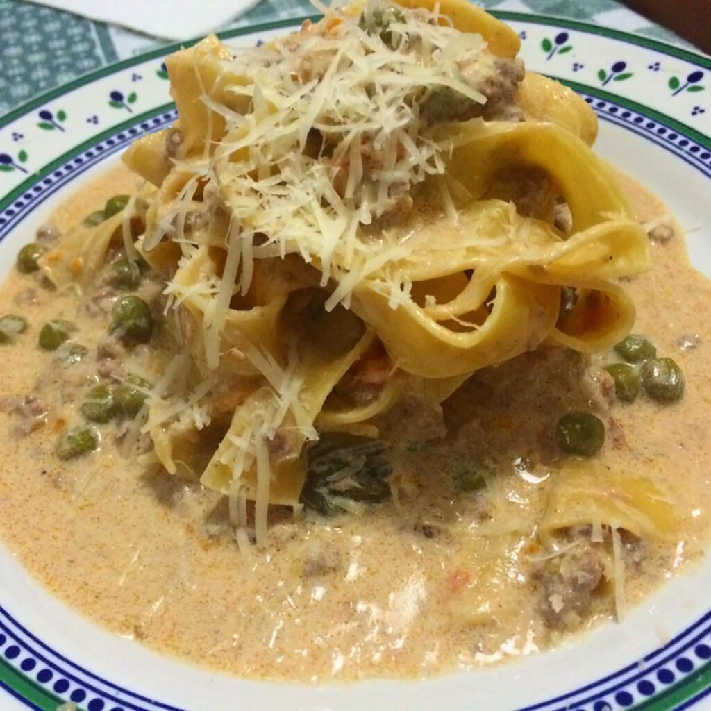 pasta con agnello