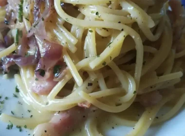 spaghetti cipolla e origano
