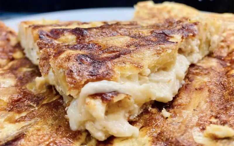 Frittata di patate filante