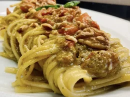 pasta al pesto di noci
