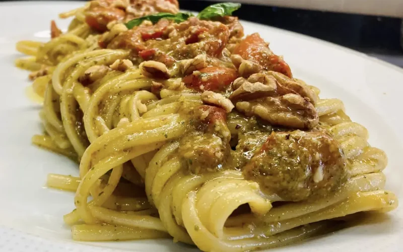 pasta al pesto di noci