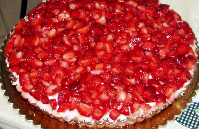 crostata di fragole