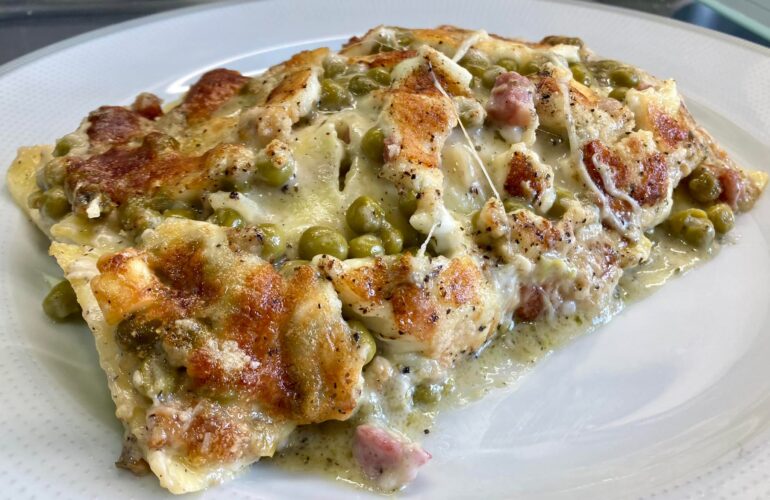 lasagna piselli