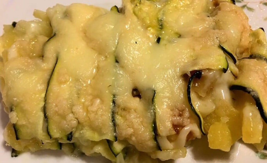 parmigiana di zucchine e patate