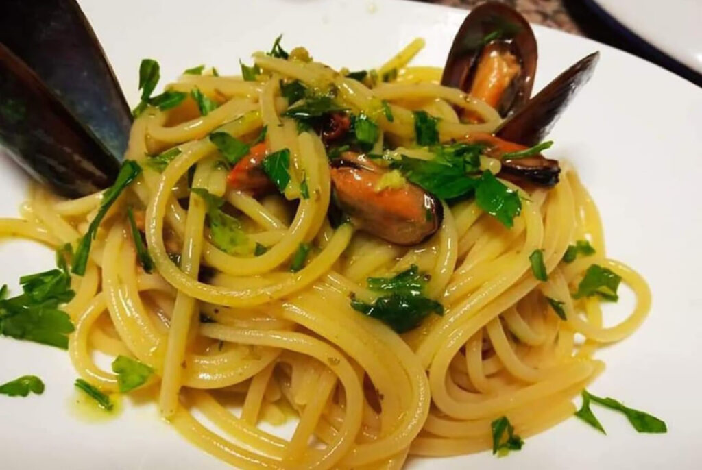 spaghetti con le cozze